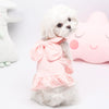 Small dog sweet suspender skirt