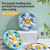 Pet Round Sounding Puzzle Toy In Blue And Yellow, Durable For Biting And Teething Training